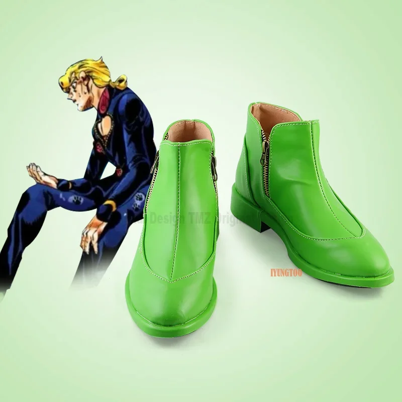 

Невероятные приключения ДжоДжо Золотой ветер Персонажи Джорно Гиванны Аниме Костюм Опора Обувь для косплея Сапоги