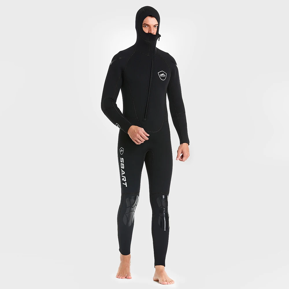 

5MM Neoprene Full Body Hooded Wetsuit for Diving | One-Piece Thermal Cold Water Scuba Freediving Suit