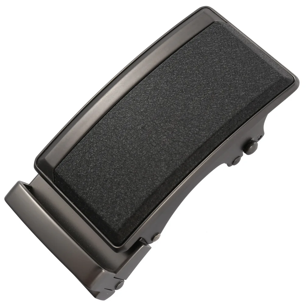 Black Zinc Alloy Buckle Matte Automatic Buckle Versatile Men's Belt Accessory Fashionable Business Style