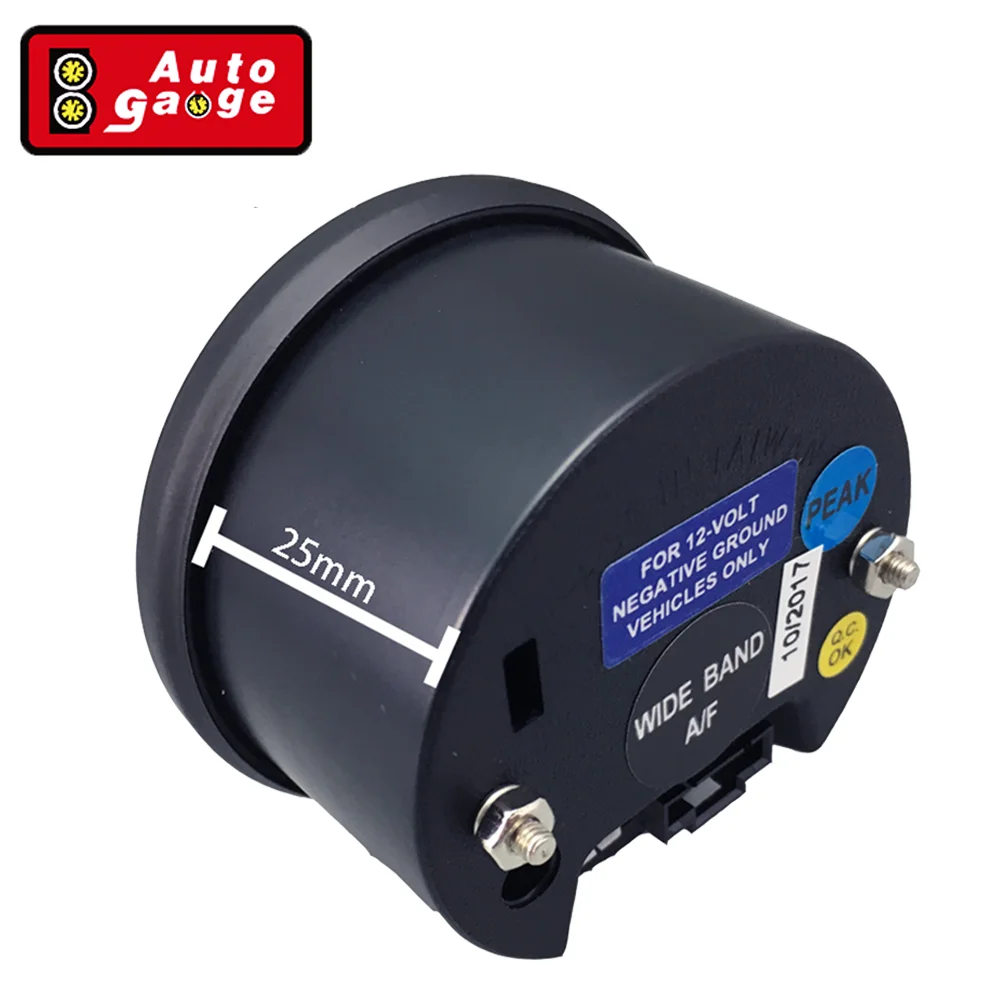 Medidor Automático de Relação Ar-Combustível Banda Larga, 52mm, 60mm