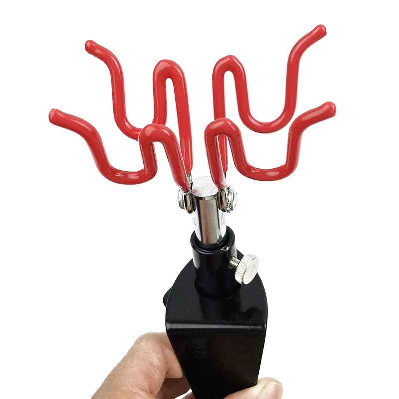 2 Airbrushes Hobby Spritzpistole Teile Tisch Bank Top Mount Airbrush Werkzeug Zubehör Airbrush Halter Clamp-On Ständer hält