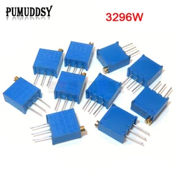 Potentiomètre Réglable de Précision, Réglable Multi-Tours, 1K 2K 5K 10K 3296 K 100 100R, 10 Pièces, 103 W