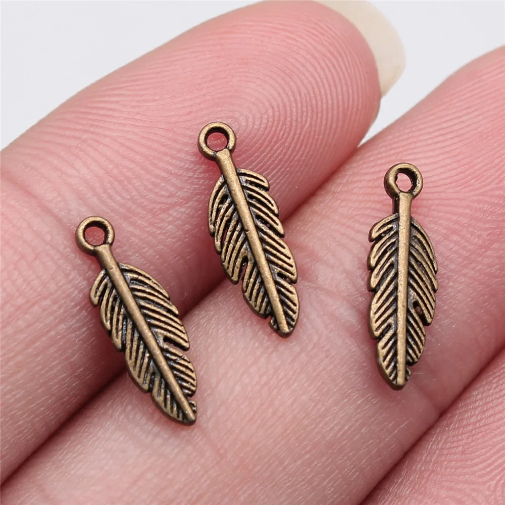 40pcs Antique Bronze Silver Color Pendants, DIY