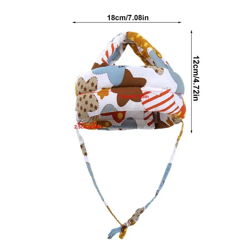 Casque de marche en coton avec sangle en Y pour bébé, coussin de tête pour bébé, produits de sécurité pour parcs de jeux pour enfants, crèche à