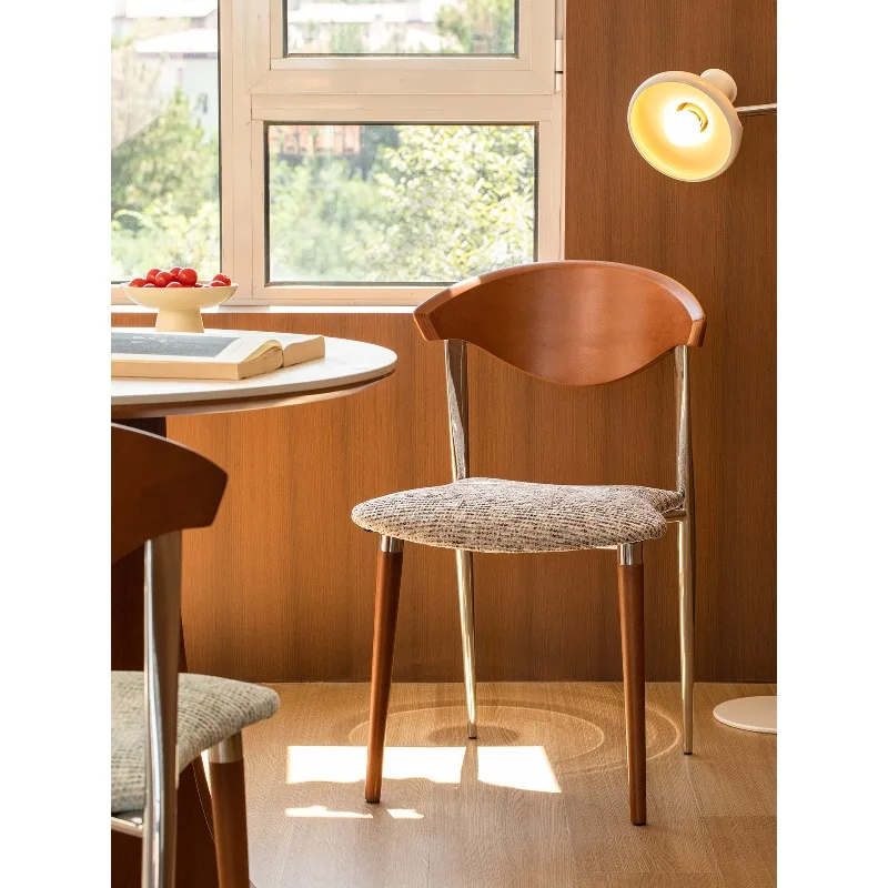 Medieval dining chair, solid wood chair retro dining table