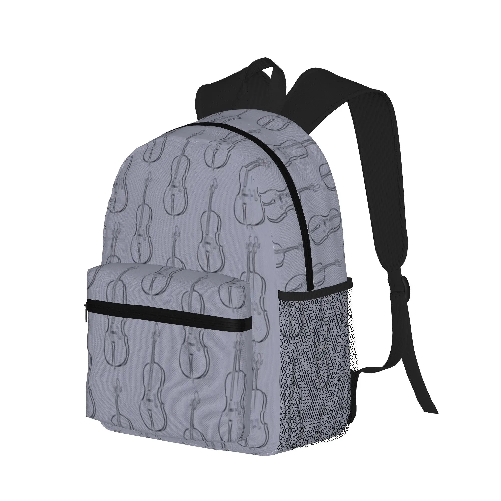 Lineart cello musical instrument  Casual Backpack for Students and Adults Men's backpack