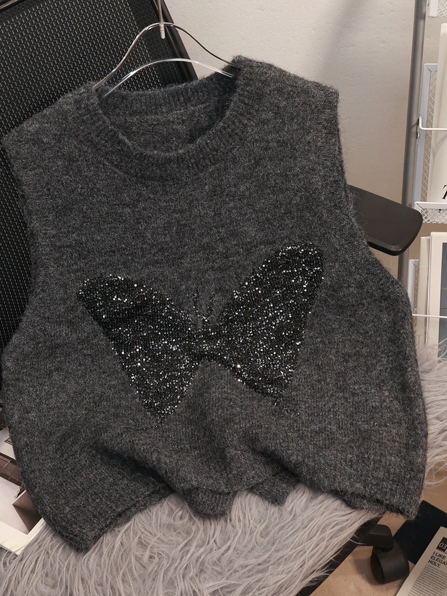 

Элитный цветной вязаный топ-жилет для женщин: модный, универсальный, удобный, дышащий, для осеннего сезона