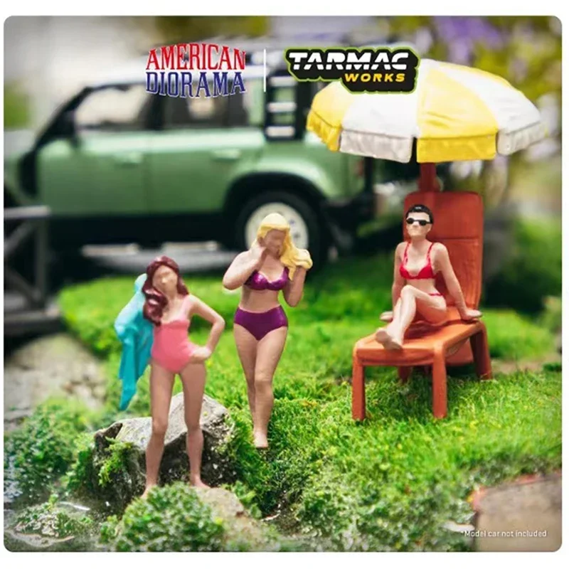 Tarmac Works 1:64 Figures Beach Girls Resin Set Display Gifts Collection