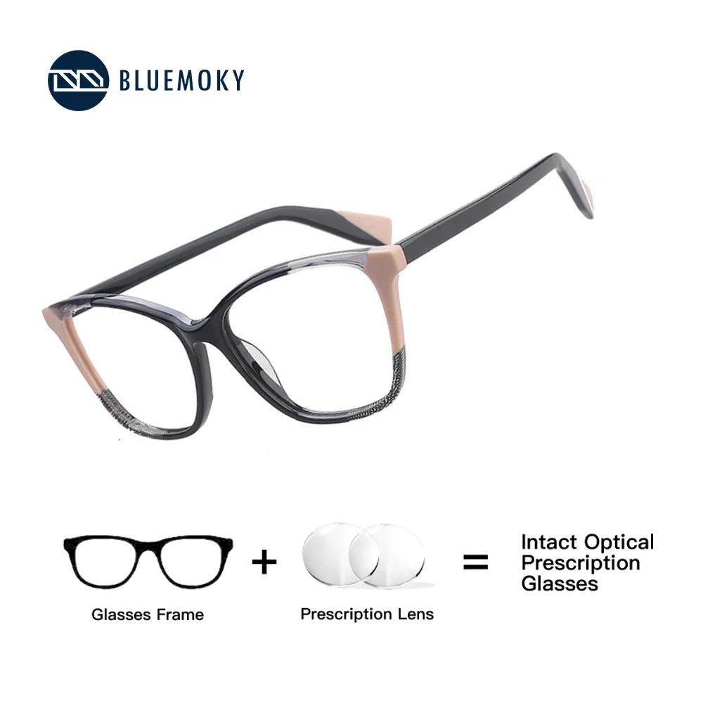

BLUEMOKY Popular Acetate Butterfly Prescription Glasses for Women Photochromic Eyeglasses Progressive Eyewear