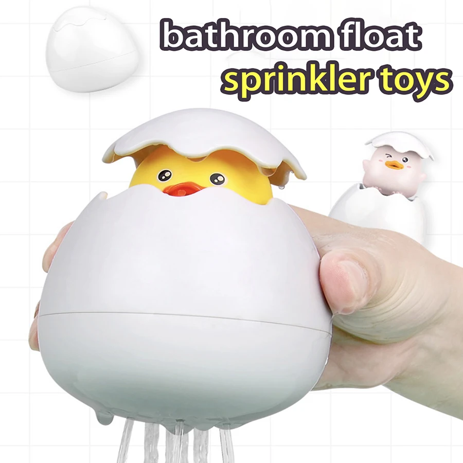 Juguetes de baño para bebés, lindos juguetes de agua con forma de pato y pingüino para niños, juguetes de agua para baño, ducha y natación, regalos para niños