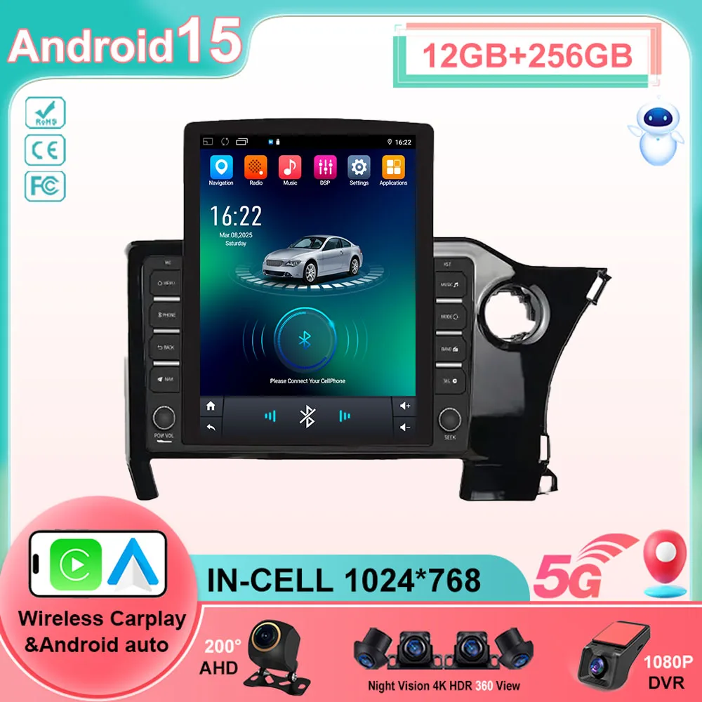 9.7 Android 15 Car Radio For Toyota Noah 4 R90 2022 - 2023 Multimidia Stereo Video Player NAVI GPS Carplay Auto WIFI Head Unit