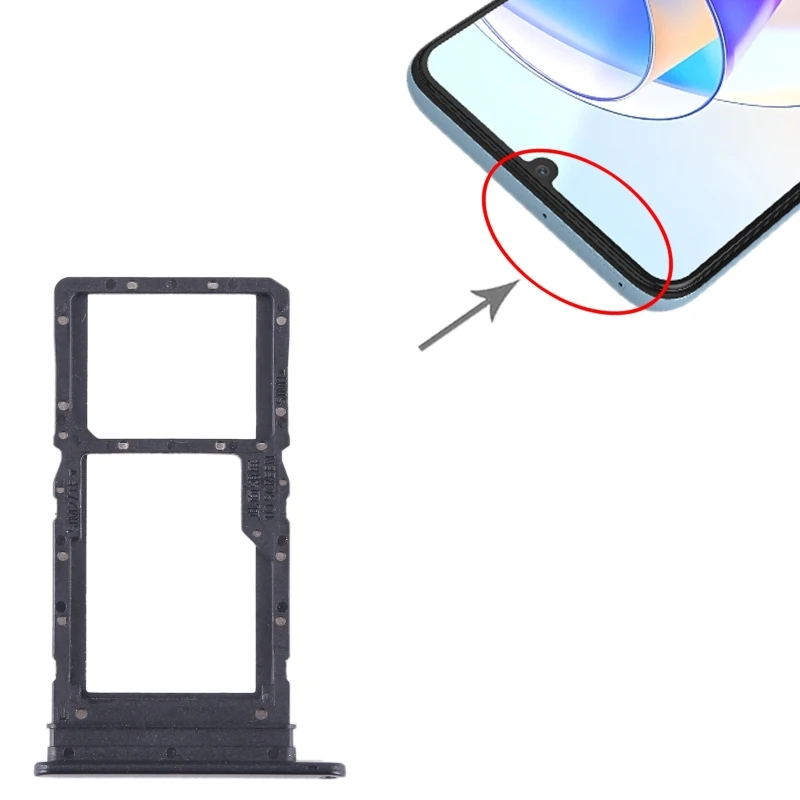 SIM + SIM / Micro SD Card Tray For Honor X7a 4G Phone Spare Part