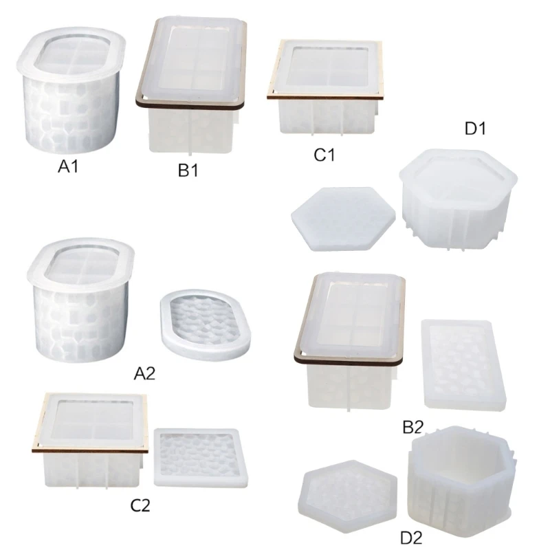 Diamonds Box Mold for Resin,Jewelry Box Resin Mold Jewelry Box Resin Mold Storage Box Silicone Mold for DIY Candy Box Dropship