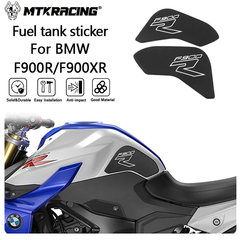 MTKRACING Fuel tank sticker For BMW F900R 2020-2024 F900XR Motorcycle Anti Slip Sticker Tank Traction Pad Side Knee Protector