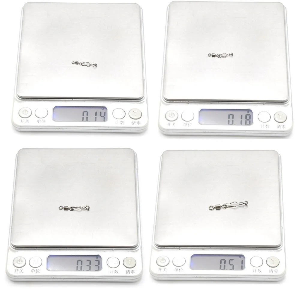 

30pcs Quick Change Fishing Speed Clips Stainless Steel Corrosion Resistant Barrel Swivel High Strength Saltwater