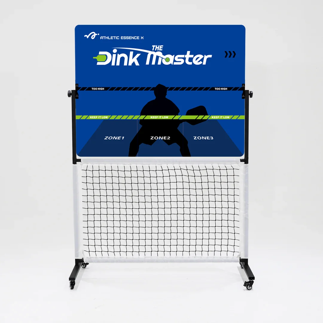 Removable 2-in-1Dink Master Training Board: Portable Steel-Frame Net & Pickleball Rebounder for Precise Serving and Ball Control