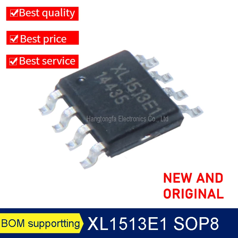 50PCS XL1513E1  XL1513 SOP8 2A 18V 380KHZ Boost DC Power Converter NEW