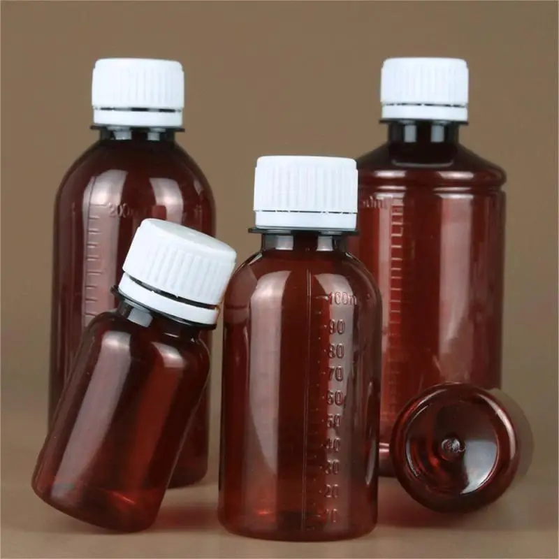 Scale Marking Convenient Storing Robust Durable Clear Plastic Bottles Water Agent Storage Quality Plastic Pet Sampling Bottles