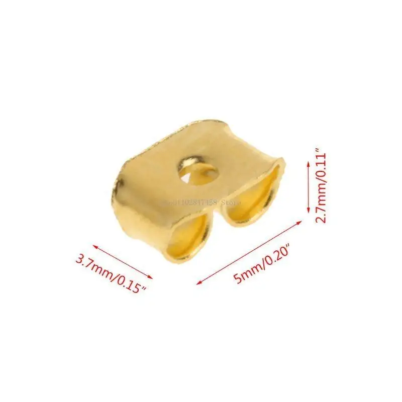 Metal Earring Backings for Studs (Butterfly)