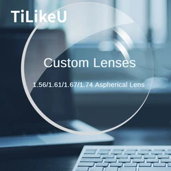 Customized Lenses 1.56 1.61 1.67 1.71 1.74 Aspheric Anti Blue Light Photochromic Lens Gradient Myopia Optical Prescription Lens