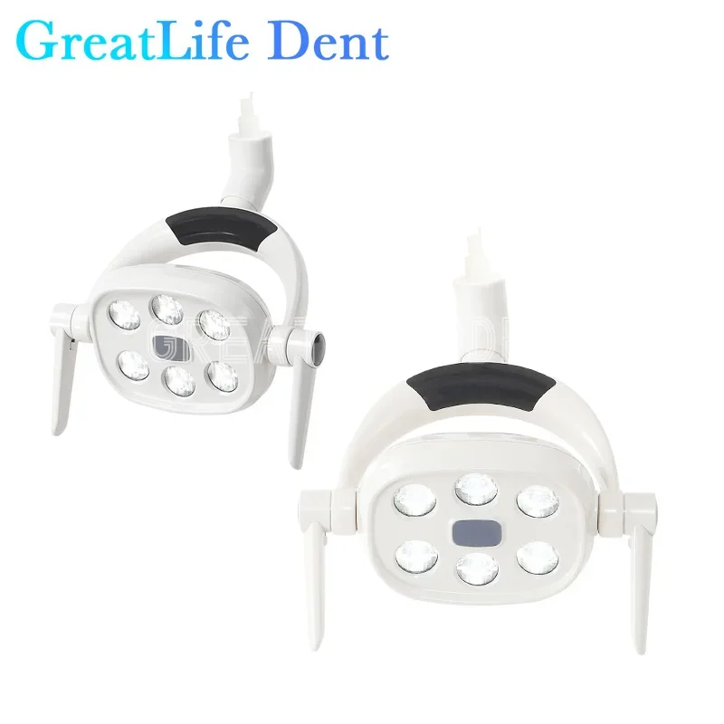 GreatLife Dent 15W 6Led 22mm/26mm universal interface Dental Chair Induction 8 Grade Illumination Lamp Shadowless Surgical Light