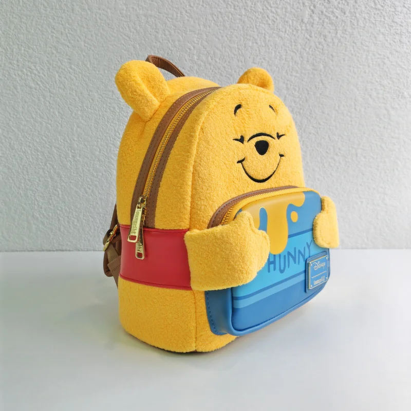 Disney Loungefly Winnie The Pooh Cartoon Embroidery Summer Travel Backpack Double Shoulder Backpack Computer Storage Bag Gift