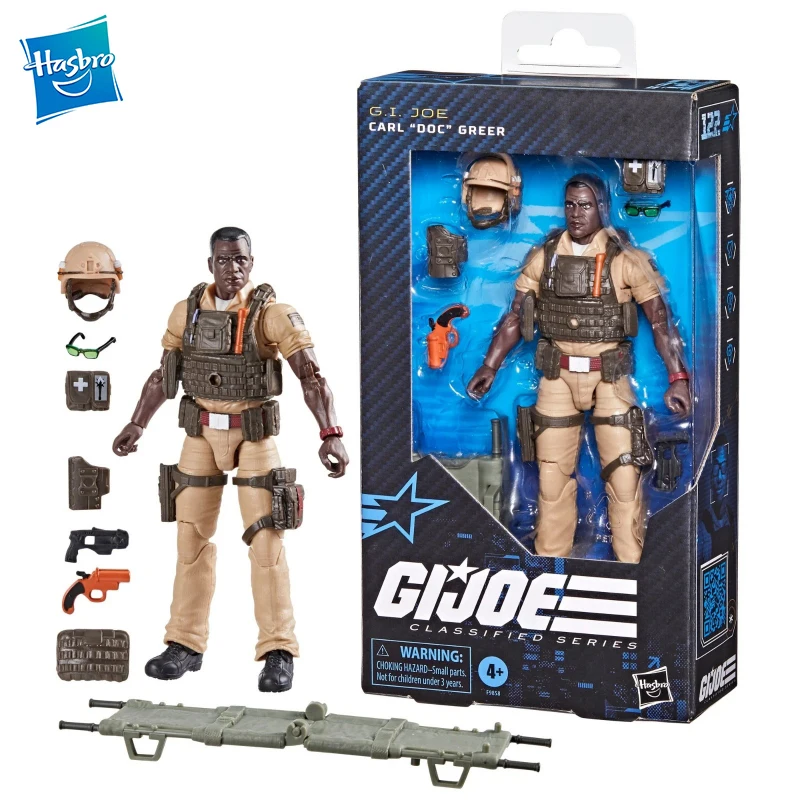 

In Stock G.I. Joe Classified Series Carl Doc Greer 6-Inch 1/12 Action Figure with 7 Accessories Gift Toy Collection for Kids