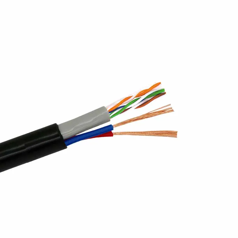كابل شبكة معزول PVC بسعر المصنع مع طاقة +2C لكابلات CCTV C UTP FTP Cat5e Cat6 CCC كابل LAN المعتمد