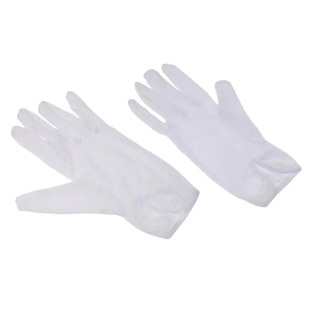 1 Pair Soft Protective Gloves Pool Cue Referee Gloves - Size