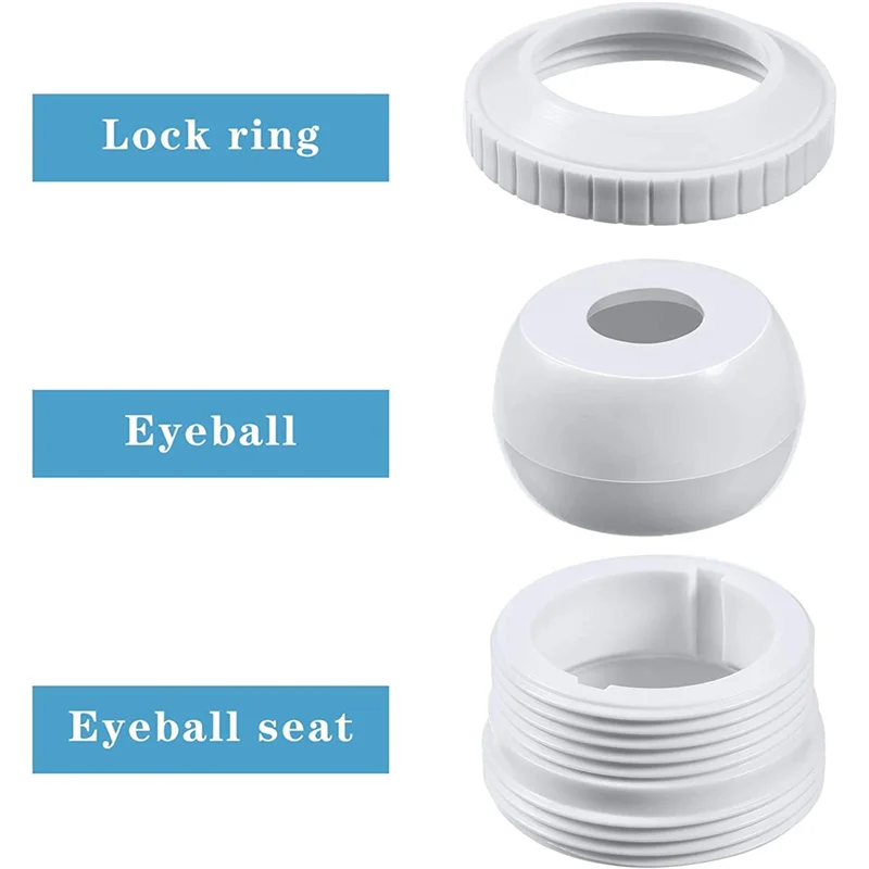 Exquisite-Pool Spa 1/2Inch Opening Hydrostream Return Jet Fitting SP1419C With 1-1/2Inch MIP Thread Replacement SP1419C(5PCS)