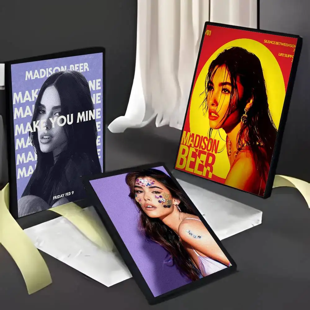 1 قطعة المغني م-مديسون البيرة المشارك ذاتية اللصق الفن ورق مقاوم للماء ملصق مقهى بار غرفة جدار ديكور #3