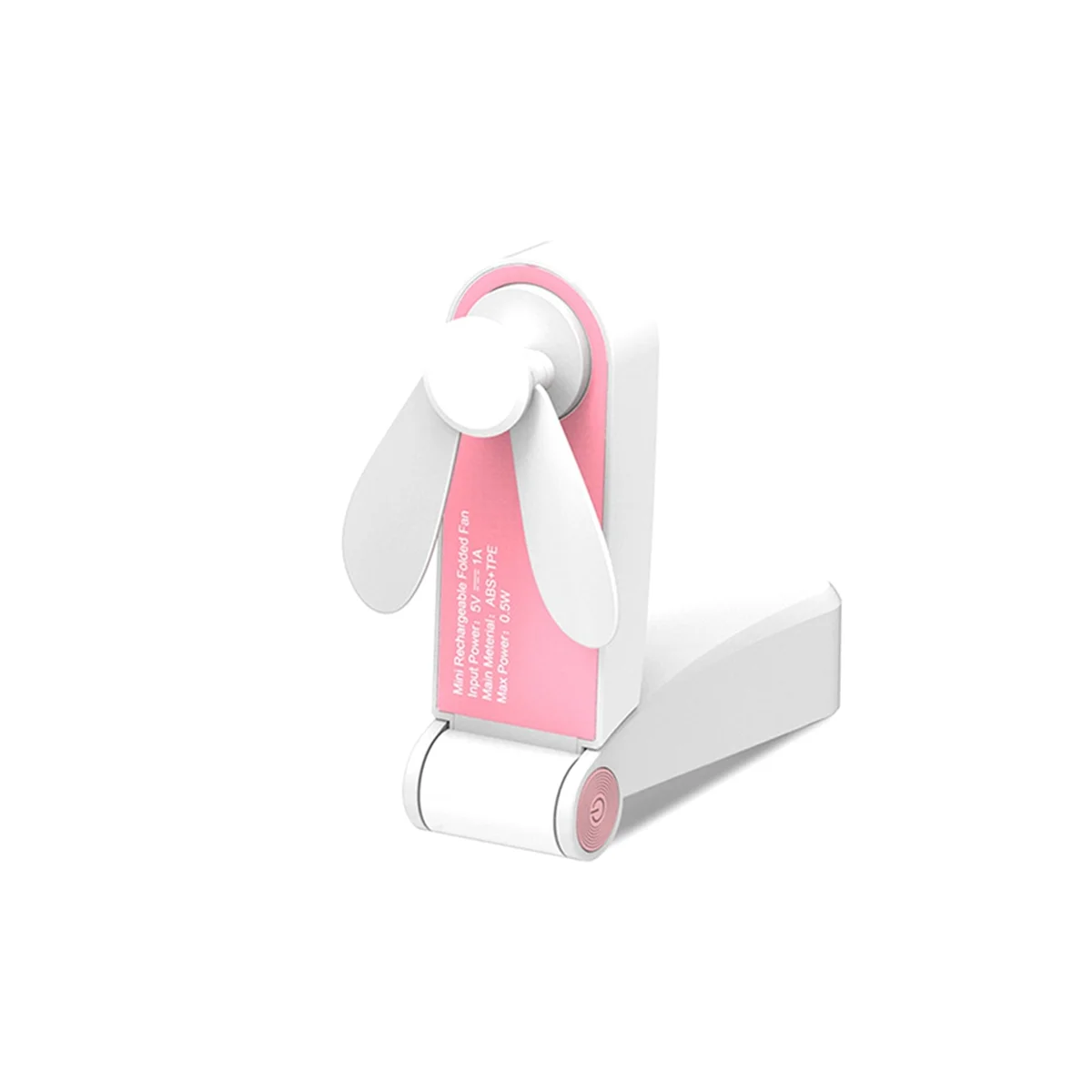 مروحة جيب صغيرة محمولة قابلة للطي USB يمكن وضعها يدويًا - ويمكن وضعها على مروحة سطح المكتب-A59E