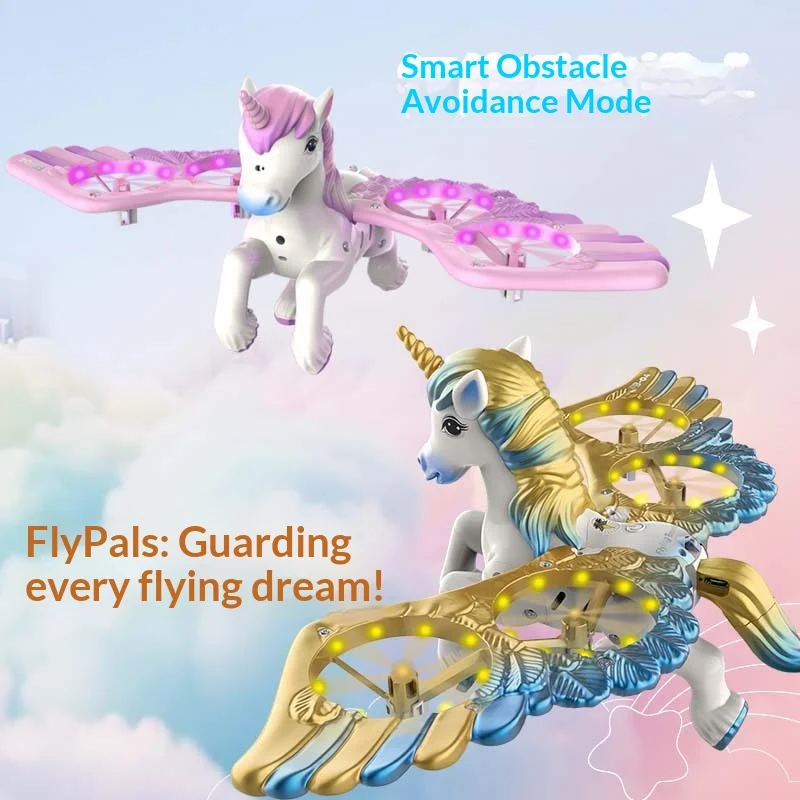 Flying Beast RC FB-04 RC Unicorn Drone One Key Takeoff  Obstacle Avoidance Beginner Friendly Wings Children Birthday Gift