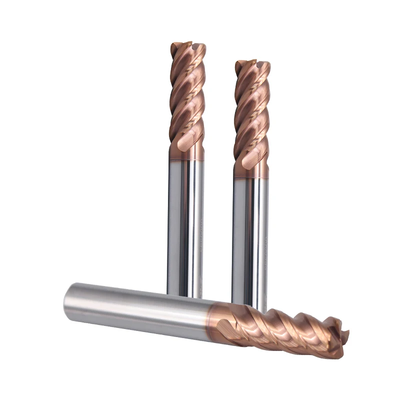 

UNT Твердый карбид Fresa CNC HRC65 4-флейтовая концевая фреза с угловым радиусом для твердого металла