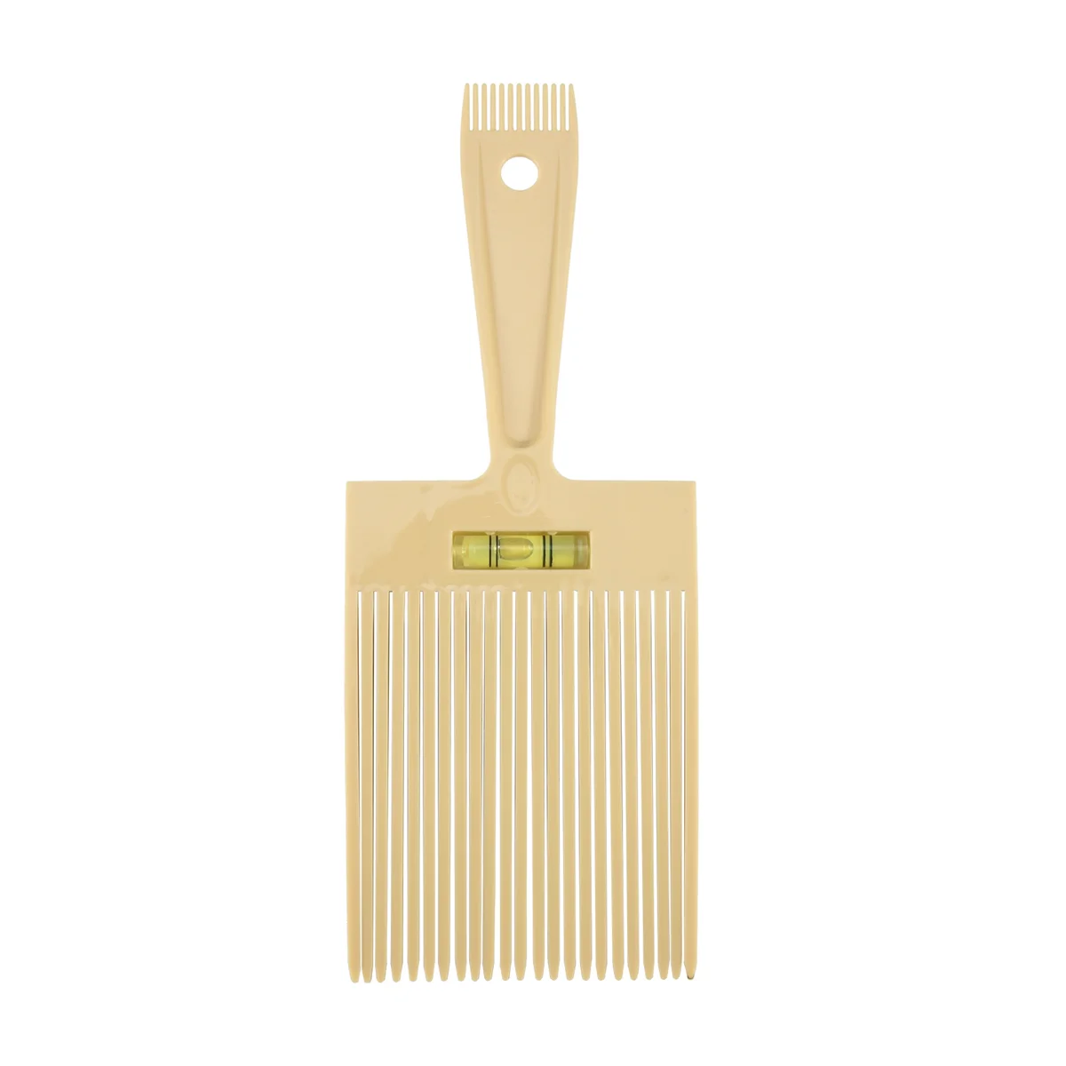 

Flat Top Guide Comb with Liquid Bubble Level Flattop Hair Flattopper Beige