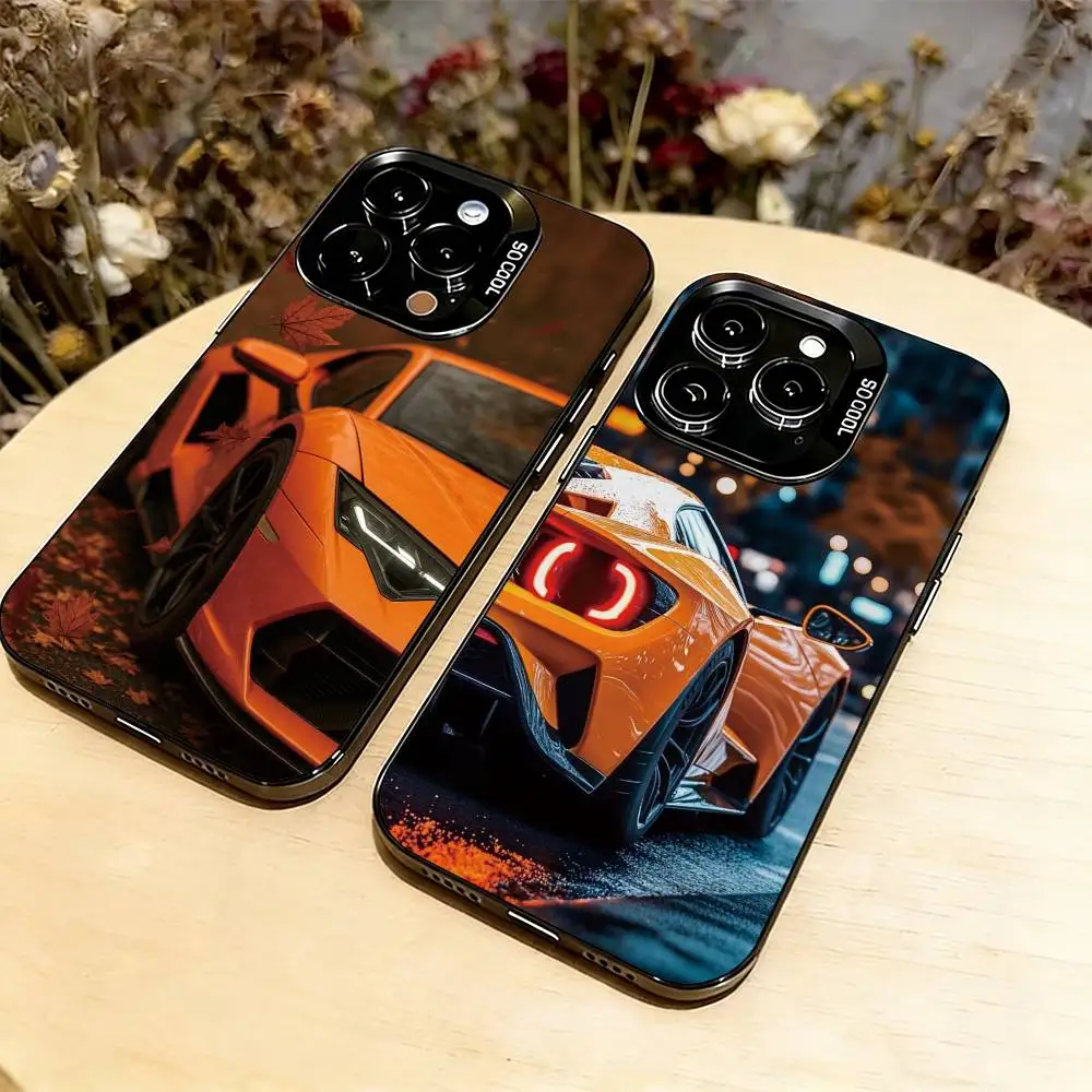 

Sport Revuelto Cool Car Phone Case For iPhone 17,16,15,14,13,12,11 Plus,Pro Max,XS,Colorful Silver Phone case Funda Cover