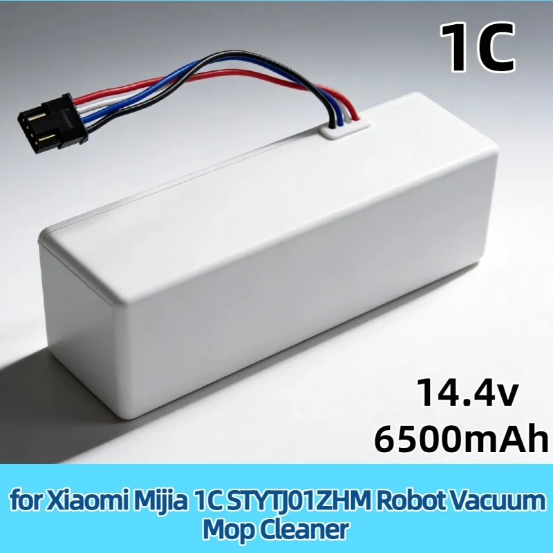 

6500mAh Li-ion Battery P1904-4S2P–High Capacity Replacement Accessory for Xiaomi Mijia 1C STYTJ01ZHM Robot Vacuum Mop Cleaner