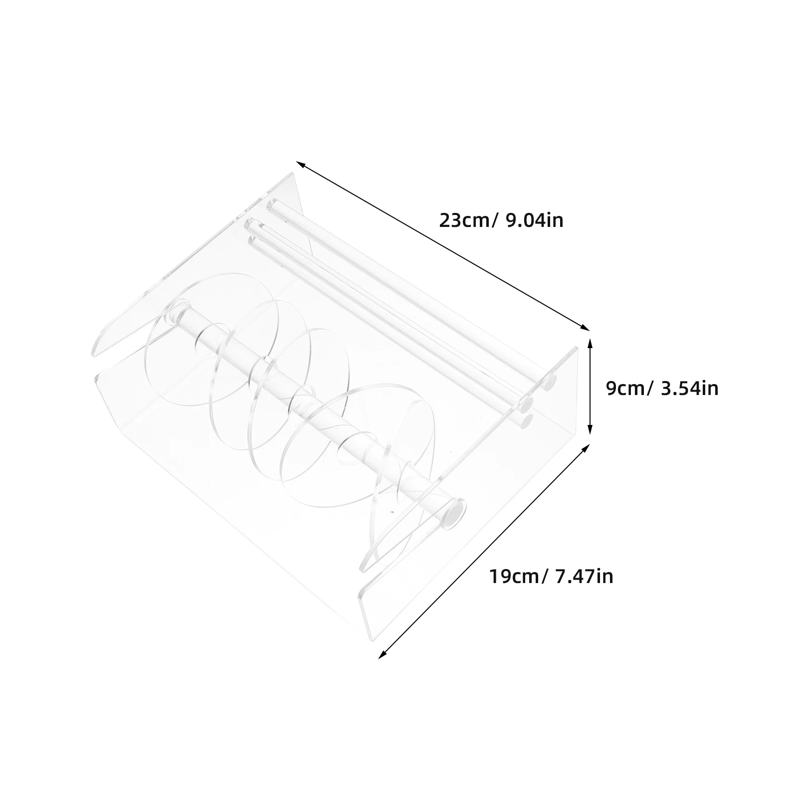 قابل للتعديل الاكريليك التسمية موزع سطح المكتب ملصق لفة المنظم متعدد لفة حامل حامل لمكتب المنزل المدرسة التجزئة #4