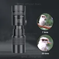 Metal 10-300x40 Zoom Telescope HD Portable Strong Binoculars Long Range Professional Monocular BAK4-Prisms For Hunting Camping