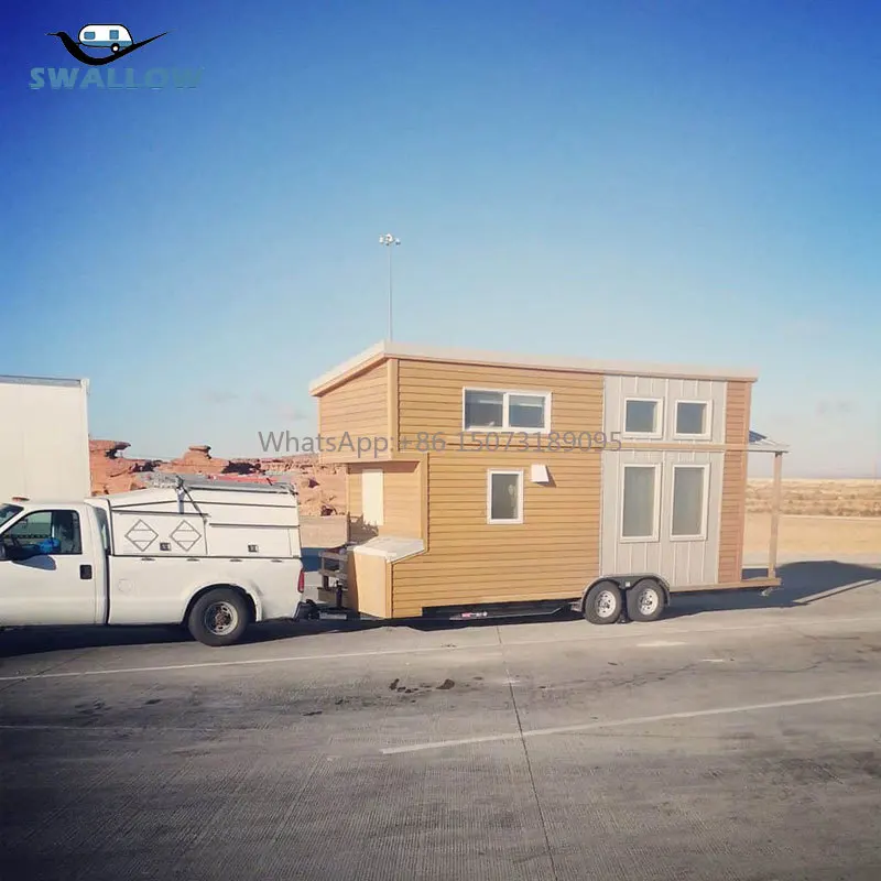 

Customized Swallow Luxury Kitchen Cabinet Mobile Tiny Home on Trailer