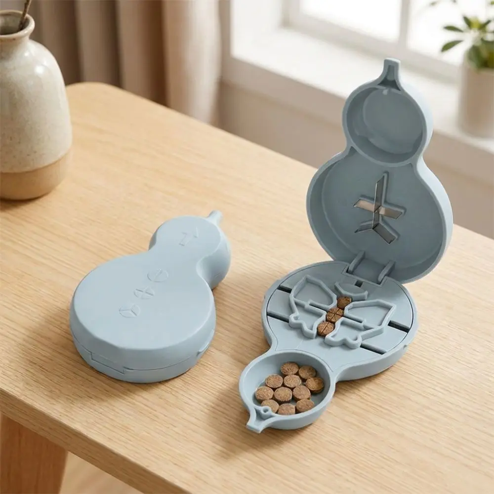 1/2 1/3 1/4 Pill Cutter Box Dust-proof Waterproof Pill Divider Case Sealed Precise Cutting Cut Tablet Dispenser Home Travel Use