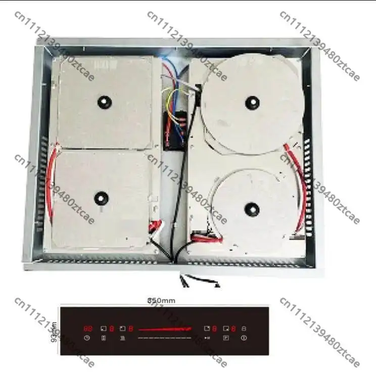 Hidden Invisible induction Cooktop, 1-4 Burners Embedded Infrared Electric Hob, Built-in Slate Induction Stove for Home Kitchen