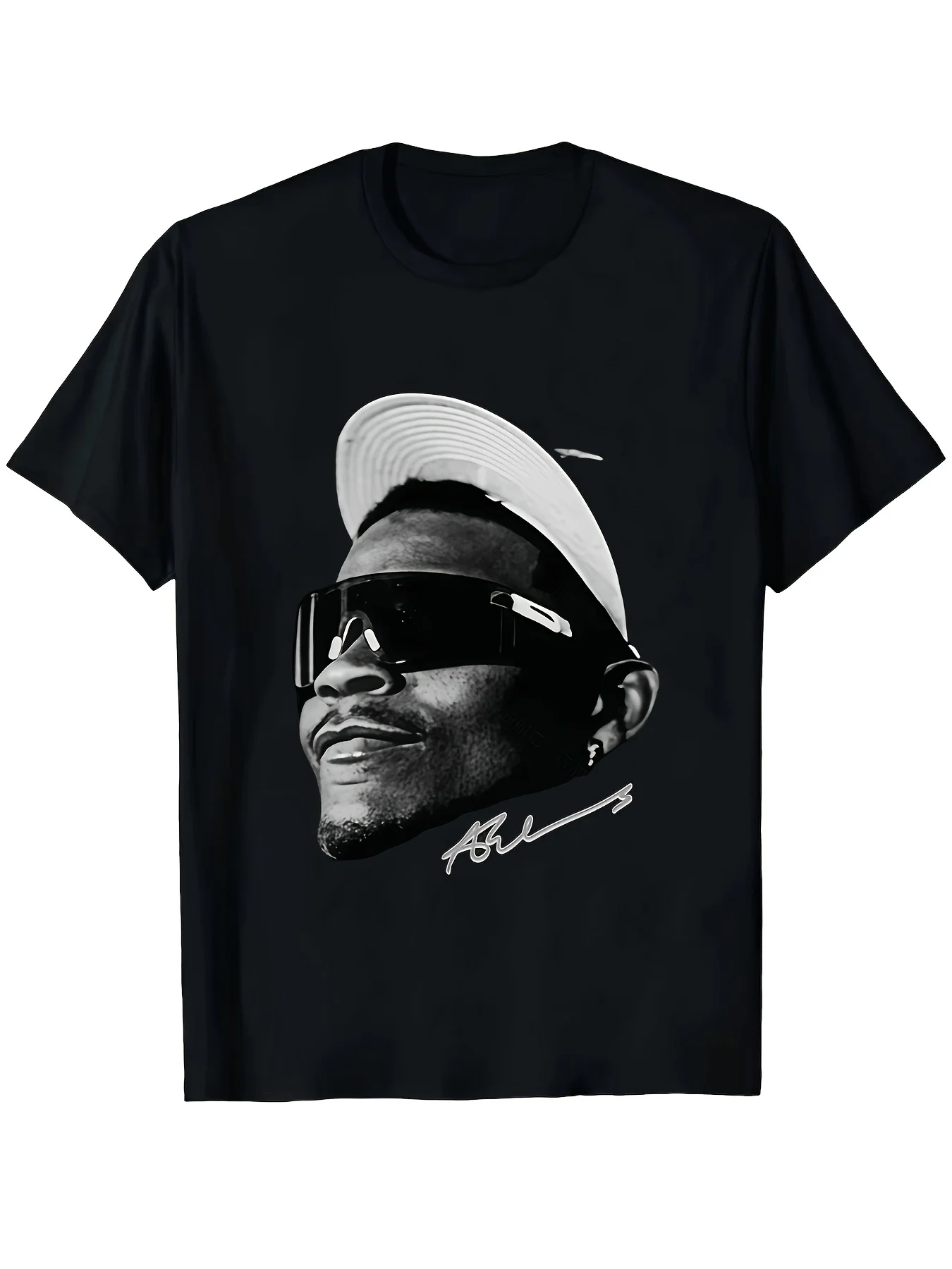 This New Summer Cotton Print T-shirt Features The Same Design for Men and Women, Created By American Designer Ann-Tony Edward, and Is Ideal for Street Wear.
