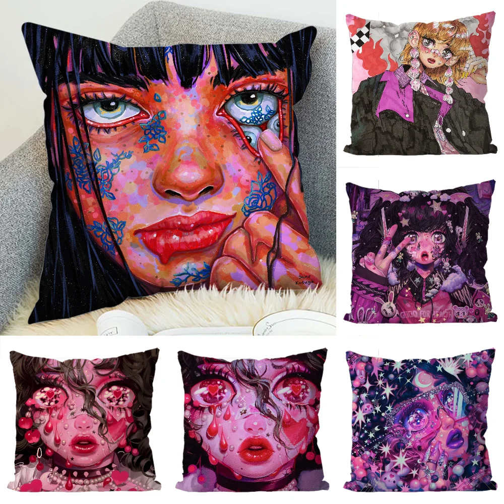 

Eunpyon Art Pillow Case Luxury Double-sided For Car Pillows 45x45 Cushions Cover Home And Decoration Sofa Pillowcase 50x50