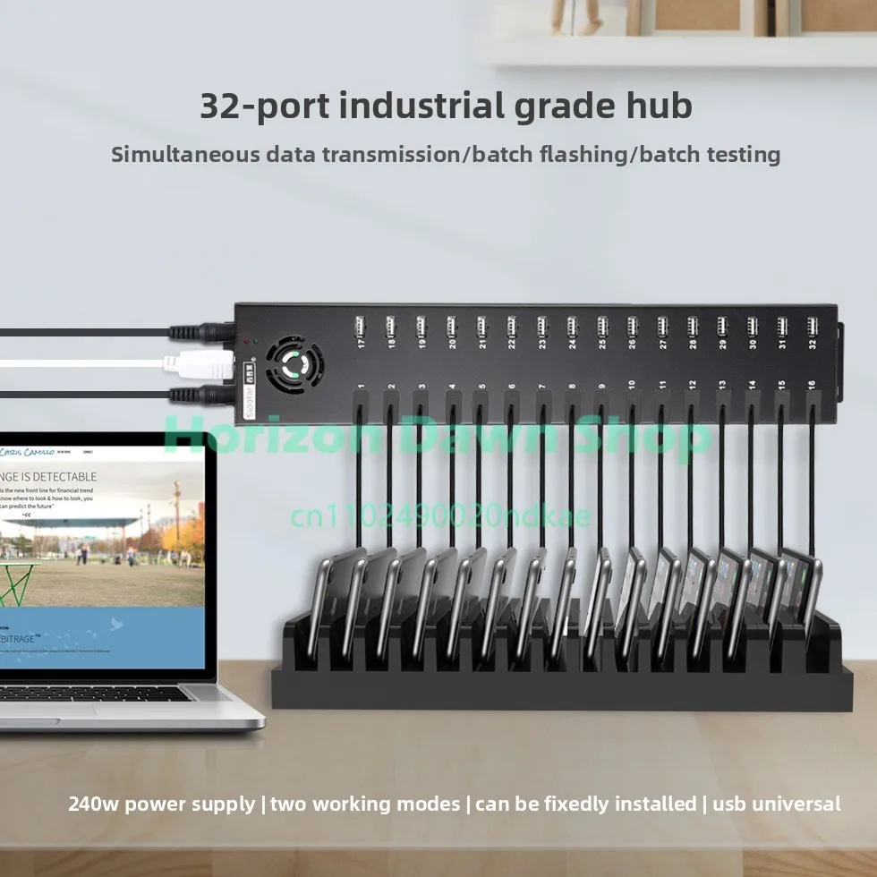 A-832 multi-port usb splitter mobile game studio mobile phone brush machine, data copy can be used 32 ports