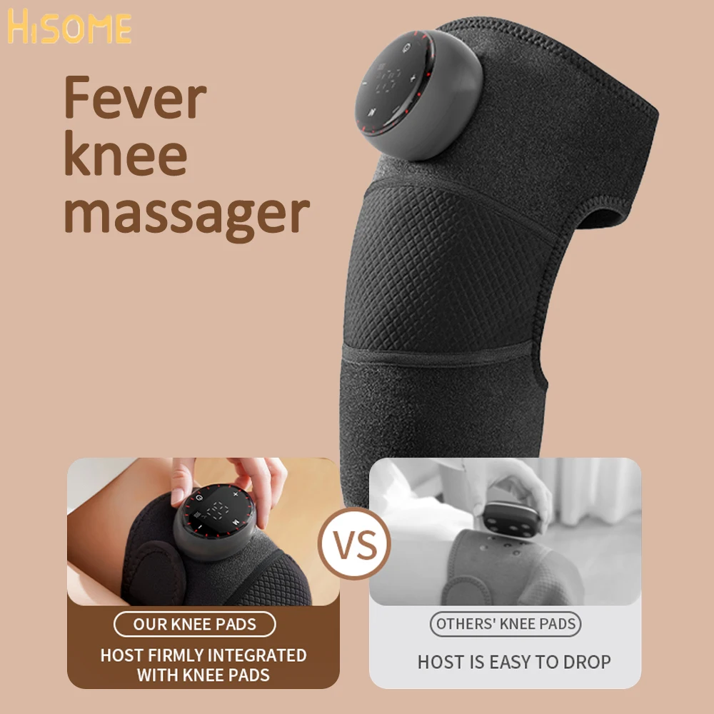 USB Heating Knee Protection Massage for Joint  Far-infrared Knee Shoulder Elbow Pad Wireless LED 5 Levels Hot Compress Massager