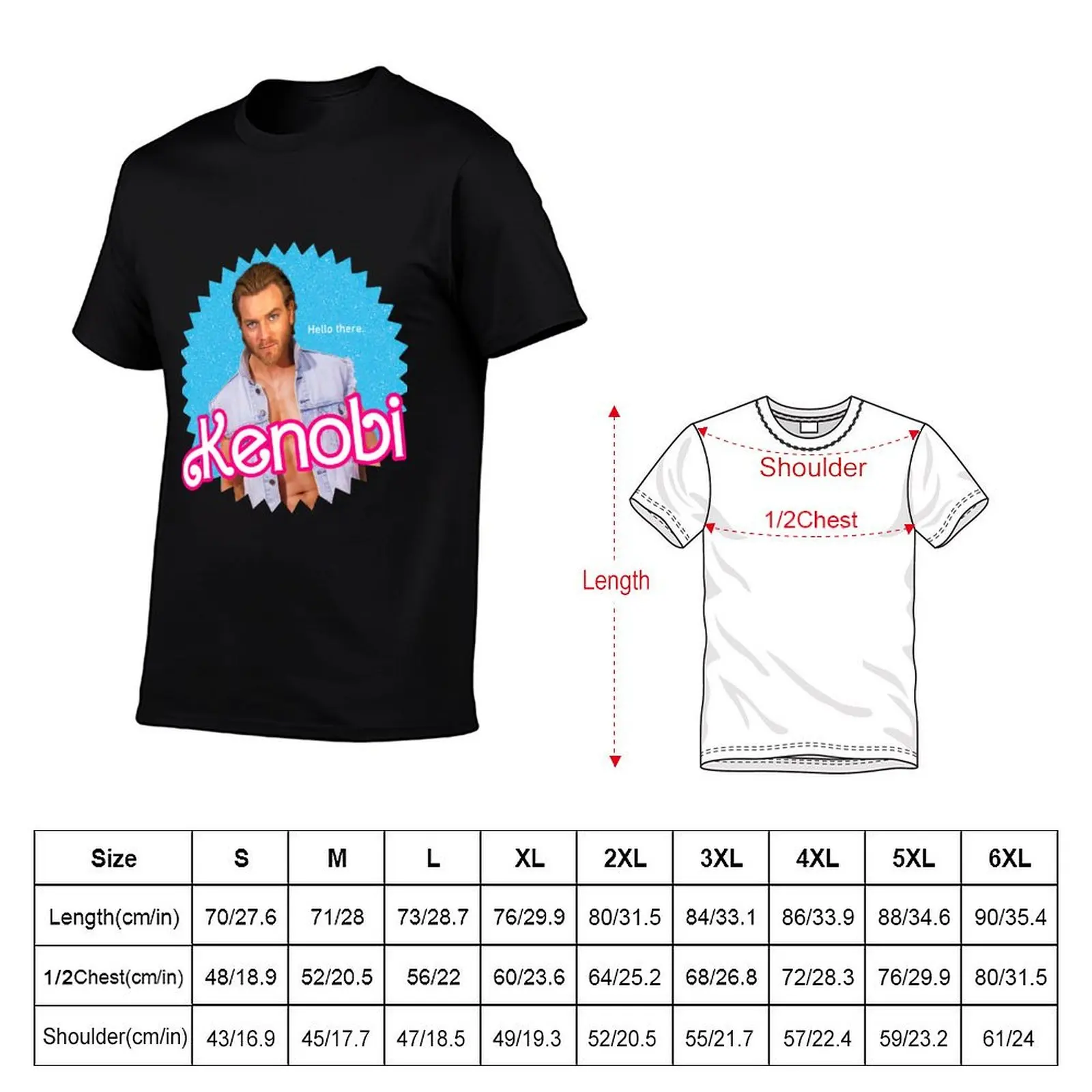 Ken Obi T-Shirt Soft Touch Basic Cotton T-Shirt