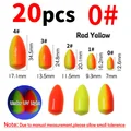 20 piezas Rojo YE 0