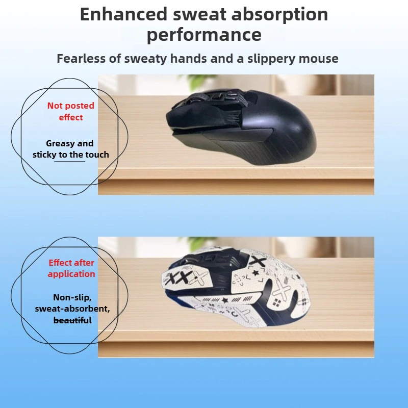 

Наклейки на мышь премиум-класса из кожи ящерицы для G900/G903 — противоскользящие, впитывающие пот, прочные игровые подушечки Logitech