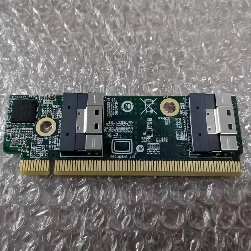 20CB SFF-8654 para interfaces PCIe convertem placa extensão adaptadores cartão para 1U